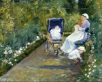 Mary Cassatt, American, Children in a Garden, 1878