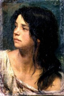 Paul Friedrich Meyerheim, 1842 – 1915, German, The Dark-Haired Girl