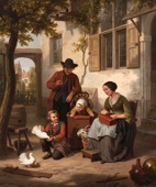 Basile de Loose, 1809 – 1885, Belgian, The Happy Family